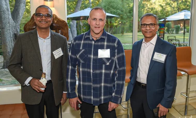 Tech Allies sponsors at a networking reception
